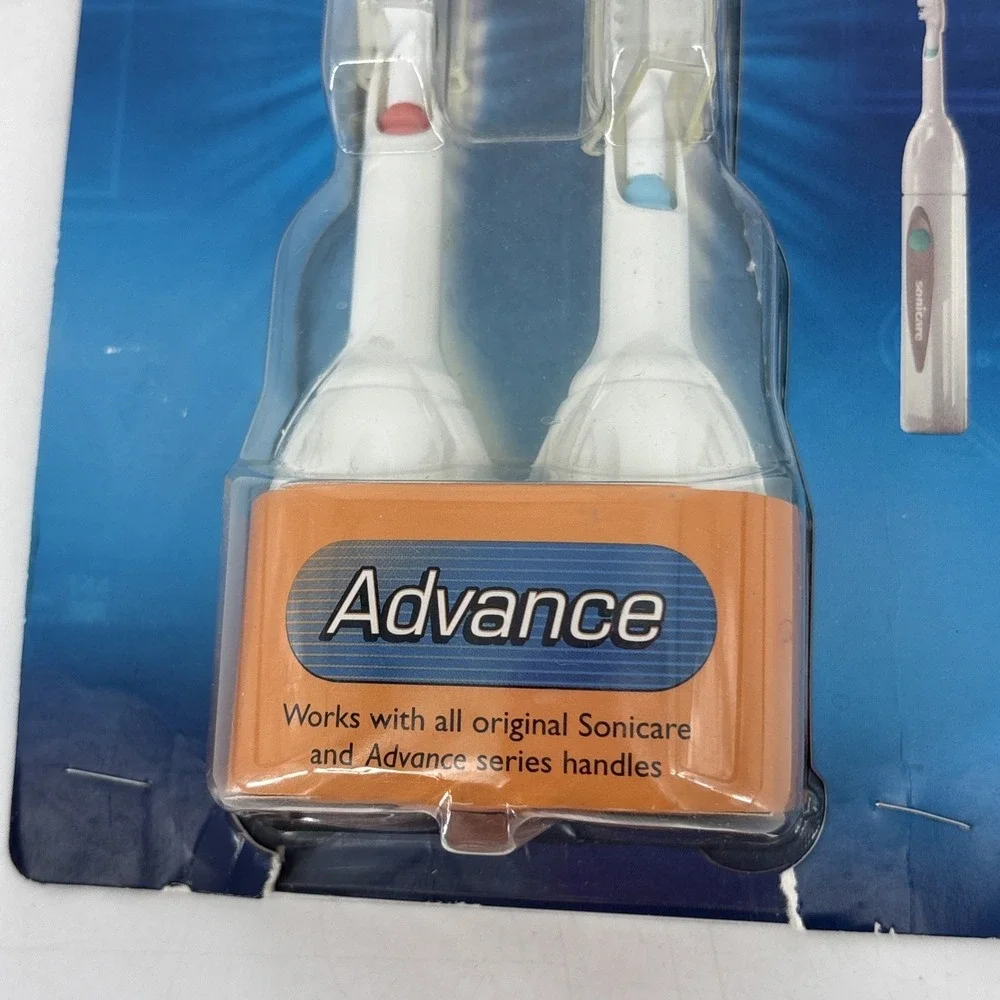 Philips Sonicare Replacement Brush Heads 2 Pack Ultra Compact Size,‎ NOS